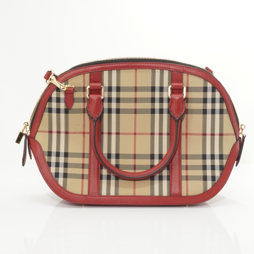 Brand NWT Burberry HorseferryCheck Bowling #796B70 - Picture 2 of 7